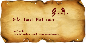 Gálosi Melinda névjegykártya