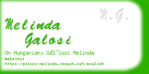 melinda galosi business card